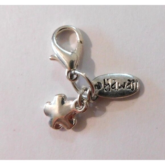 Hawaii Flip Flop Flower Rhinestone Charms Aloha Pendant For Bracelets Keychains - Picture 8 of 10